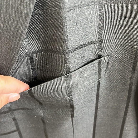 Issey Miyake Black Wool Blend Grid Blazer - Picture 7 of 16